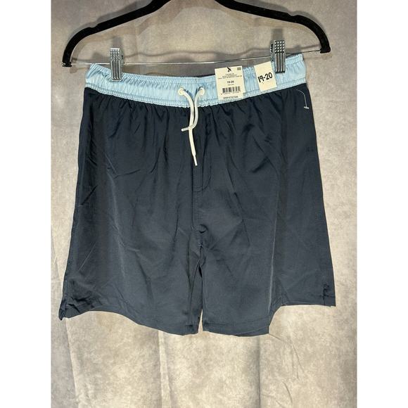 Cotton On Boys Bailey Board Shorts Navy Blazer/Sky Haze 19-20 - Picture 1 of 3